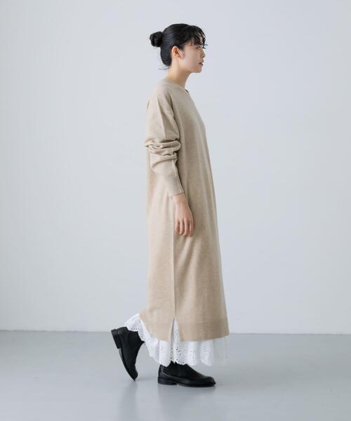 かぐれ ワンピース Vネックウールニットワンピース : ZOZOTOWN Yahoo