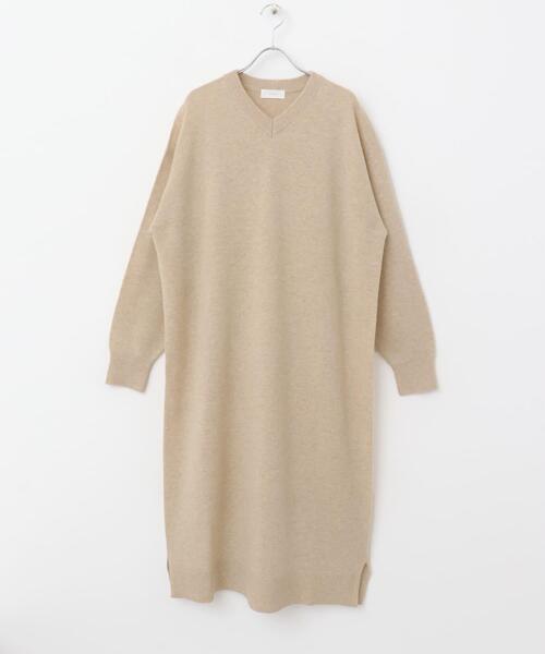 かぐれ ワンピース Vネックウールニットワンピース : ZOZOTOWN Yahoo