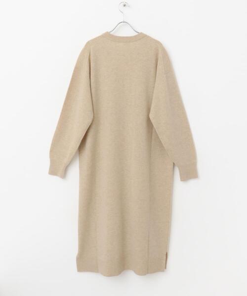 新品 タグ付き　かぐれ Vネックウールニットワンピース かぐれ ワンピース Vネックウールニットワンピース : ZOZOTOWN Yahoo