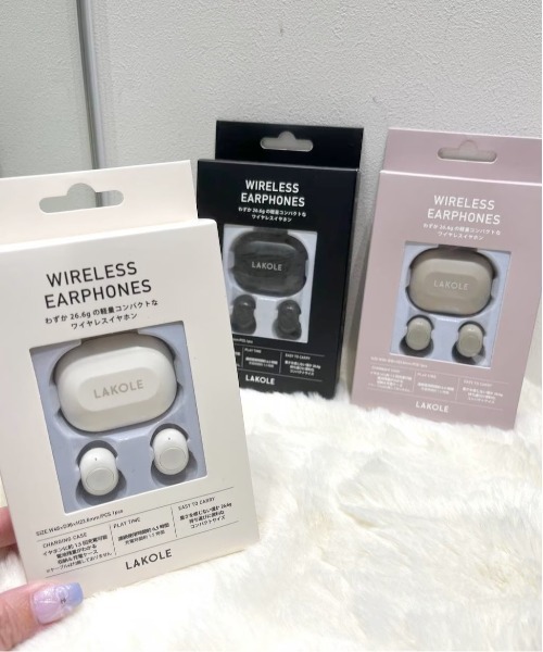 LAKOLE（ラコレ） イヤホン ヘッドホン ミニワイヤレスイヤホン