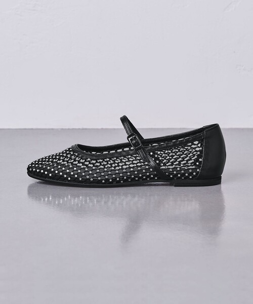 メッシュ　メリージェーン　フラットシューズ　ユナイテッドアローズ UNITED ARROWS シューズ メッシュ フラワー メリージェーン