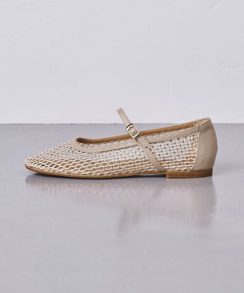 UNITED ARROWS シューズ メッシュ ラインストーン メリー