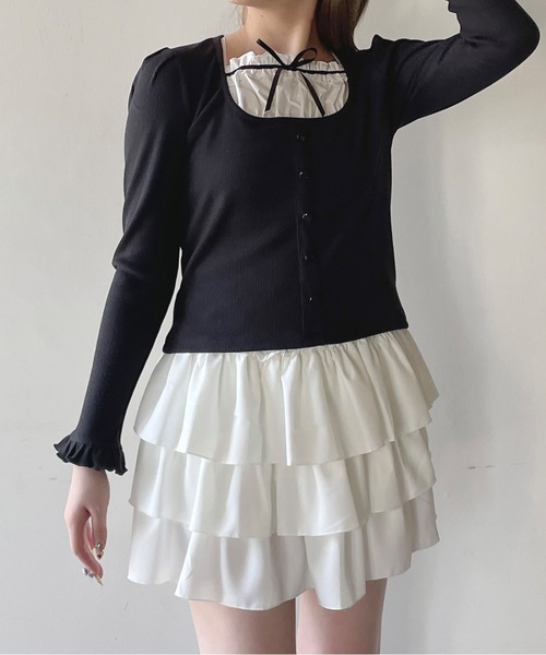 tシャツ 「洗える」レイヤード風カットソー レディース one way tシャツ レイヤード風カットソー レディース : ZOZOTOWN