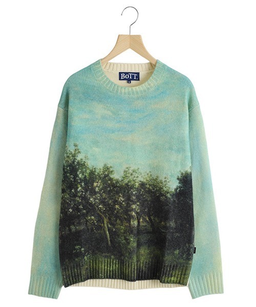 BoTT セーター ニット BOTT / ボット：Apple Printed Knit Sweater 