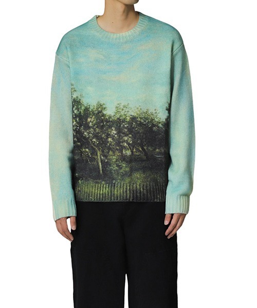 BoTT セーター ニット BOTT / ボット：Apple Printed Knit Sweater 