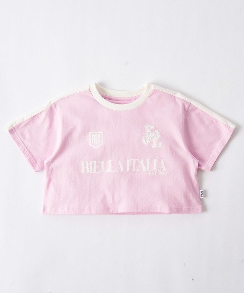 FILA（フィラ） tシャツ ショート丈半袖Tシャツ キッズ 子供服 女の子 