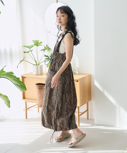 新品未使用　タグ付き　THOUSAND MILE ゼブラ柄 ロングワンピース FREAK'S STORE ワンピース THOUSAND MILE × STORE/サウザンド