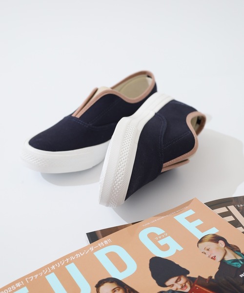 kitson スリッポン KITSON+ バイカラー センタースリット ローテク