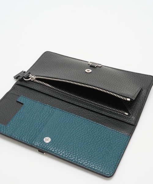 新品イアクッチ アバ ロングウォレット CERVO サックスブルー　財布 IACUCCI（イアクッチ） 長財布 財布 アバ バイカラーロングウォレット