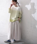 tシャツ らんまんyellowボーダーカットソ...の詳細画像1