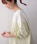 tシャツ らんまんyellowボーダーカットソ...の詳細画像5