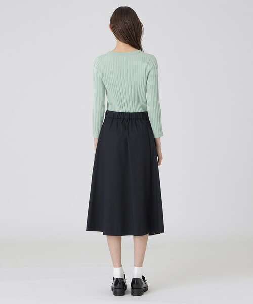 BLUE LABEL CRESTBRIDGE サイロスパンストレッチスカート BLUE LABEL CRESTBRIDGE スカート サイロスパンクリアツイル