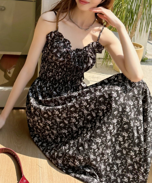 Ada. ワンピース 小花柄デザイン キャミワンピース : ZOZOTOWN
