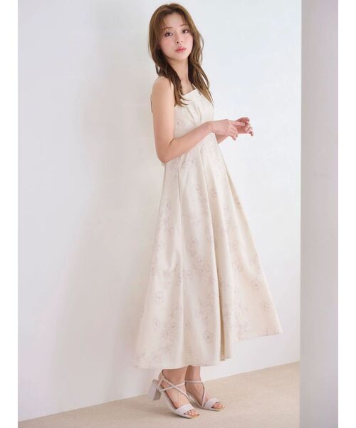 MERCURYDUO リネンライクバックレースアップキャミワンピース リネンライクバックレースアップキャミワンピース（ワンピース