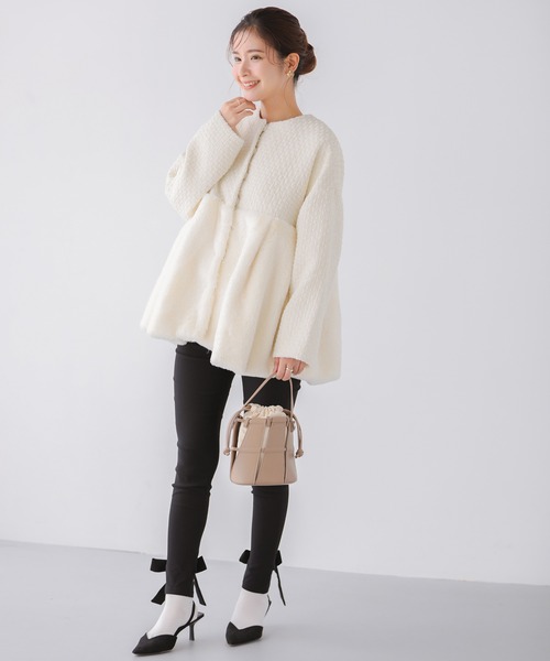 Fit more（フィットモア） ノーカラーコート FREE アイボリー