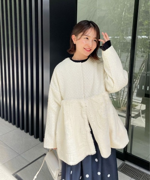 Fit more（フィットモア） ノーカラーコート FREE アイボリー