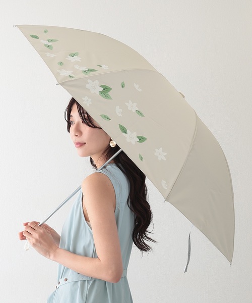 Lace Ladies（レースレディース） 折りたたみ傘 晴雨兼用 ボタニカル柄 