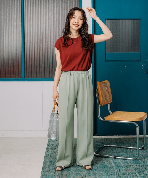 お値下げ　新品♪BOSCH スムースジャージーパンツ 楽天市場】レディース ジャージ パンツ 股下63cm 名前ラベル 裾