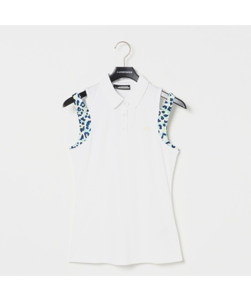 ブラウス シャツ 「J.LINDEBERG/GOLF」ショルダー配色ノースリーブ レディース