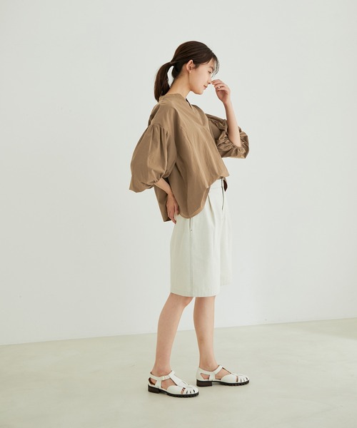 SALON adam et rope' 「SALON rope'」 半袖ブラウス FREE ピンク