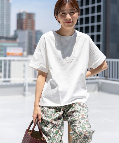 「URBAN RESEARCH DOORS」 半袖Tシャツ MEDIUM オフホワイト レディース