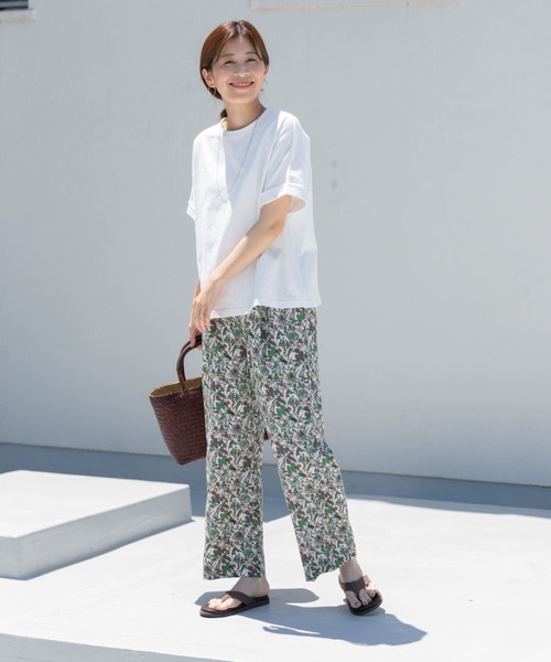 「URBAN RESEARCH DOORS」 半袖Tシャツ MEDIUM オフホワイト レディース