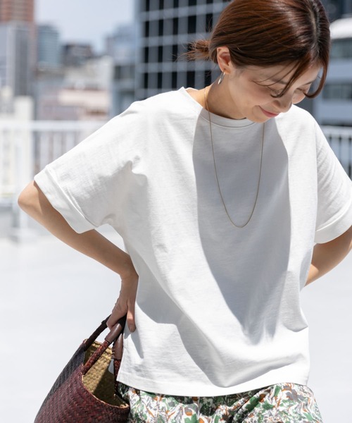 「URBAN RESEARCH DOORS」 半袖Tシャツ MEDIUM オフホワイト レディース