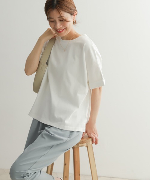 「URBAN RESEARCH DOORS」 半袖Tシャツ MEDIUM オフホワイト レディース