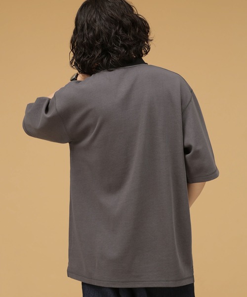 「NANO universe」 半袖Tシャツ L グレー メンズ