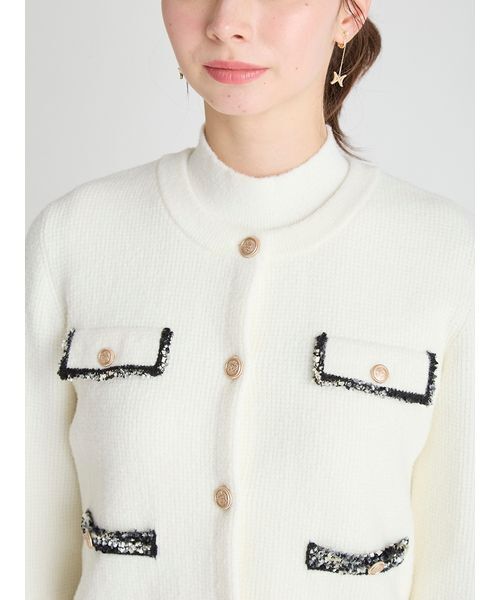 CELFORD（セルフォード） ワンピース トリムミニニットワンピース