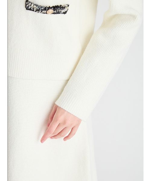 CELFORD（セルフォード） ワンピース トリムミニニットワンピース