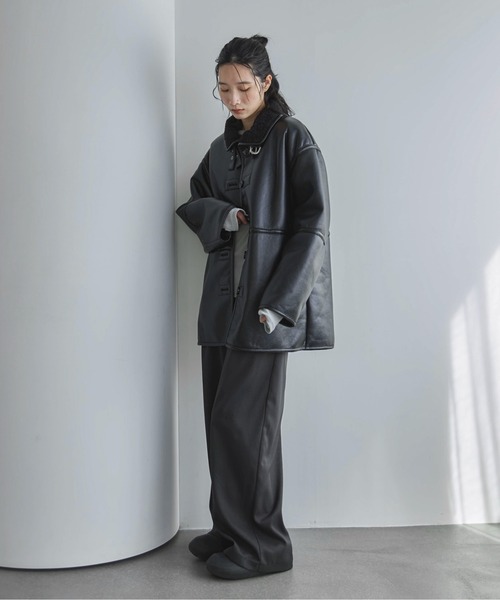 feepur（フェピュール） ムートンコート ボアコート フェイクムートンB