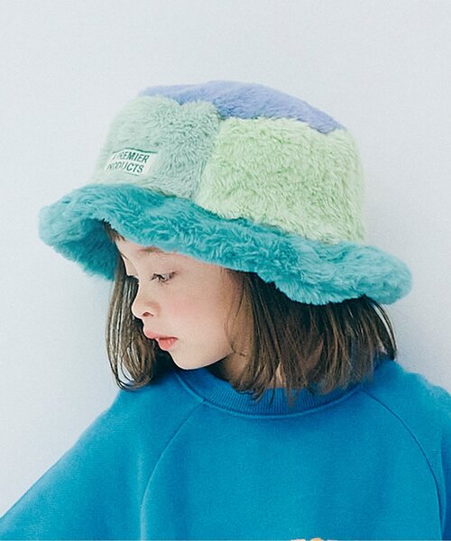 p.premier（ピードットプルミエ） 帽子 ハット マルチカラーファー