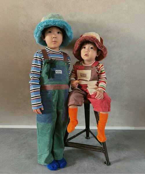 p.premier（ピードットプルミエ） 帽子 ハット マルチカラーファー