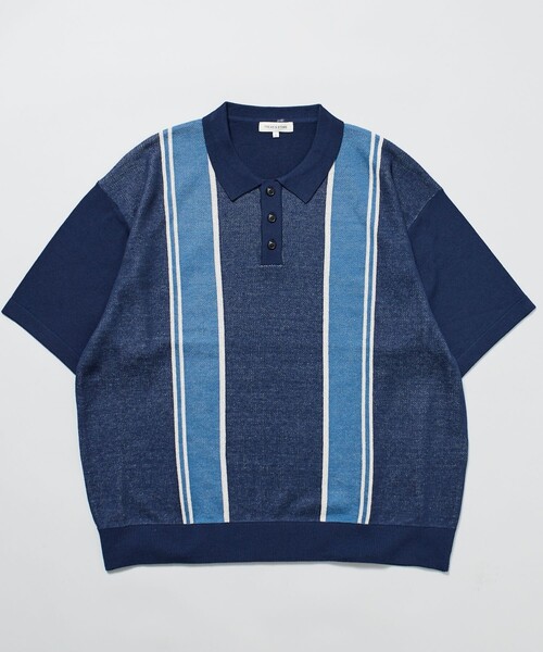 「FREAK'S STORE」 半袖ポロシャツ MEDIUM ブラック メンズ_画像2