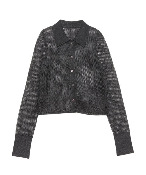 anuans ニット anuans（アニュアンス） ニットカーディガン FREE ブラック レディース
