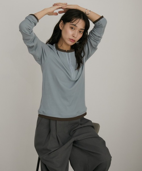 Aunt Marie's（アントマリーズ） tシャツ フロントホックヘンリー