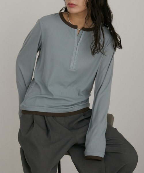 Aunt Marie's（アントマリーズ） tシャツ フロントホックヘンリー