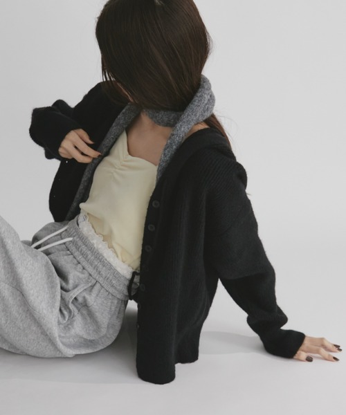 duei（デュイ） カーディガン フーディニットカーディガン レディース  