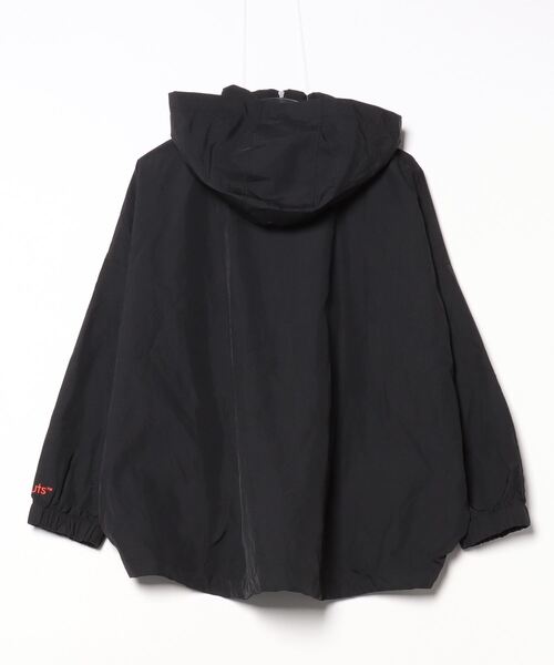 「PEANUTS」 ワンポイントナイロンブルゾン M ブラック レディース_画像3