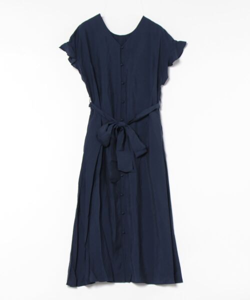 「VIS」 半袖ワンピース M ネイビー レディース_画像2