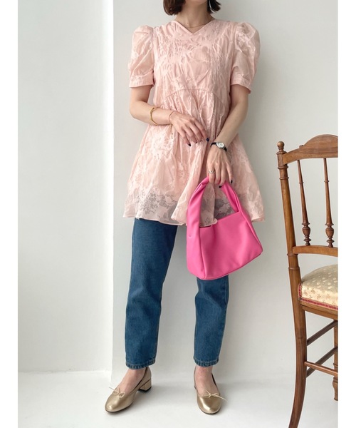 「jumelle」 半袖ワンピース FREE ピンク レディース_画像3