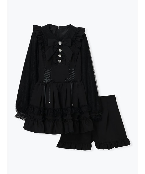 NOEMIE（ノエミー） ワンピース ハートビジューレースアップ