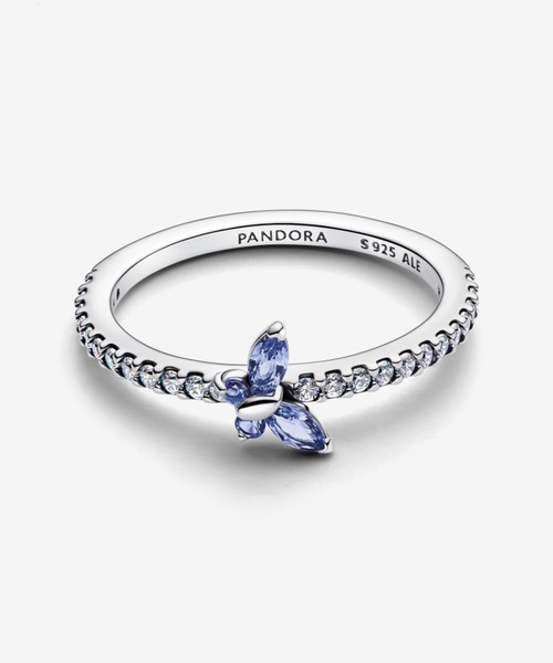 PANDORA（パンドラ） 指輪 リング スパークリング ブルー バタフライ