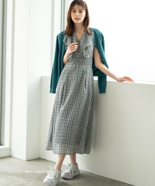 「MISCH MASCH」 ノースリーブワンピース S ブラック レディース_画像3