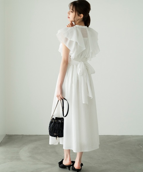 「MISCH MASCH」 ノースリーブワンピース S ブラック レディース_画像6