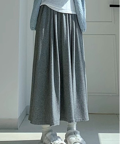 Sally Lunn スカート リラックスロングフレアスカート : ZOZOTOWN