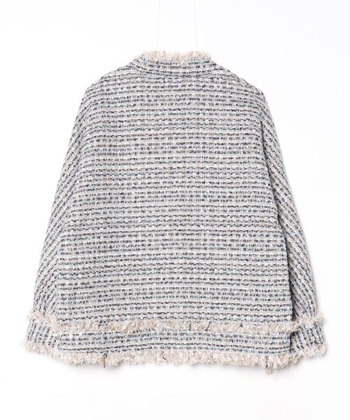 「Jasmine Grandiflorum」 ノーカラージャケット MEDIUM ブルー レディース_画像2