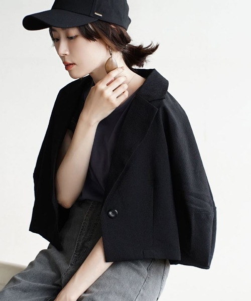 「e-zakkamania stores」 「HUNCH」ジャケット フリー アイボリー レディース_画像4
