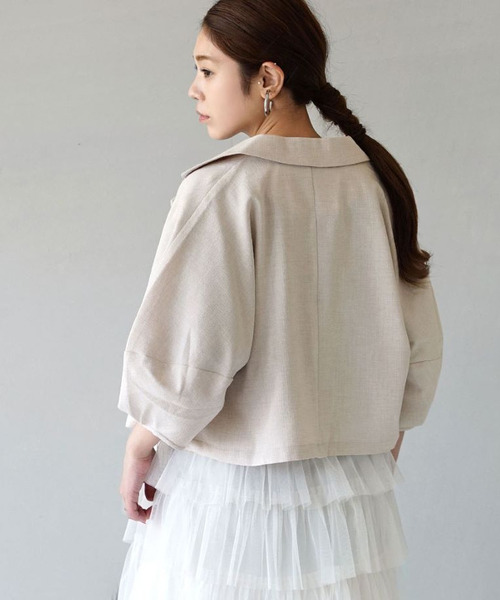 「e-zakkamania stores」 「HUNCH」ジャケット フリー アイボリー レディース_画像7